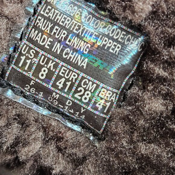 Skechers Boots Womens 11 Brown GoWalk Move Cuddly Suede Faux Fur Mid Calf NWOT - Picture 8 of 8